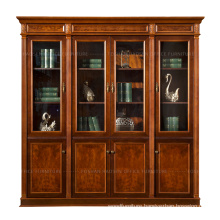 HAOSEN 0807A luxury Boss use home room Four doors book cupboard wooden bookcase